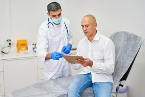 man-signing-contract-with-doctor-hospital