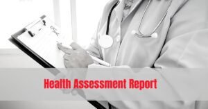 A doctor holding the results of Annual Physical of a patient
