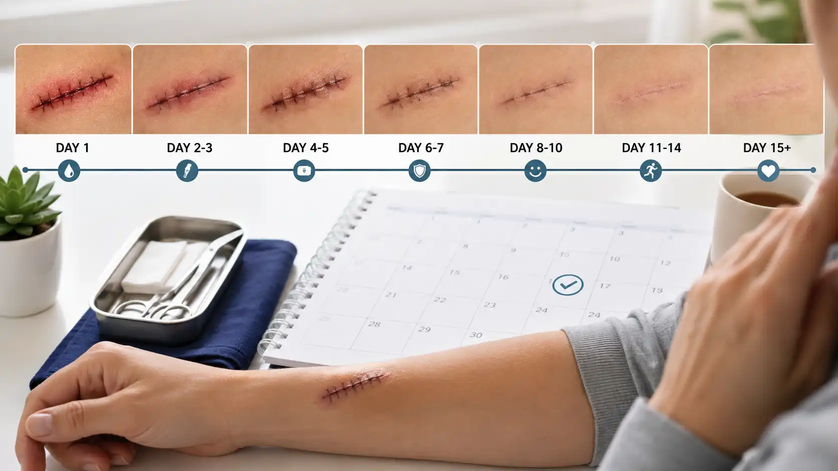 A Complete Day-by-Day Guide to How Long Stitches Actually Take to Heal